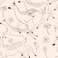 Jumping Bambis peach Random Kids Wallpaper by Coordonné