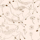 Jumping Bambis peach Random Kids Wallpaper by Coordonné