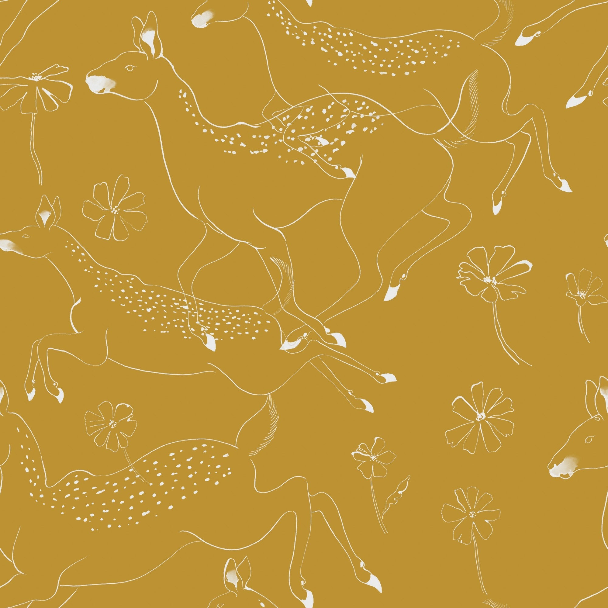9700162 Jumping Bambis Curry Random Kids Wallpaper by Coordonné