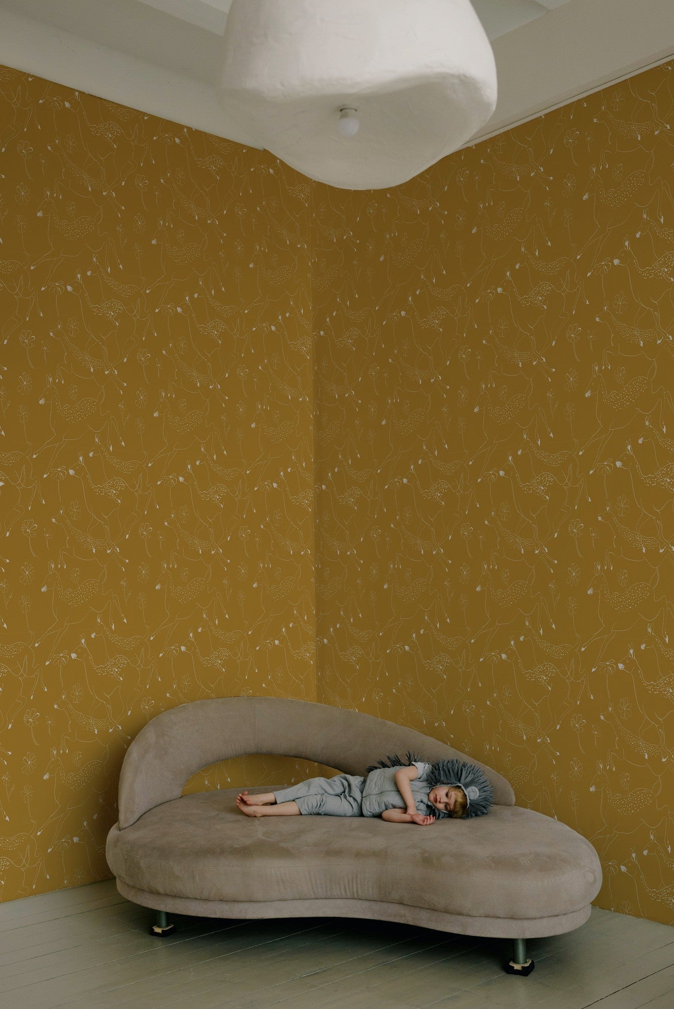 9700162 Jumping Bambis Curry Random Kids Wallpaper by Coordonné