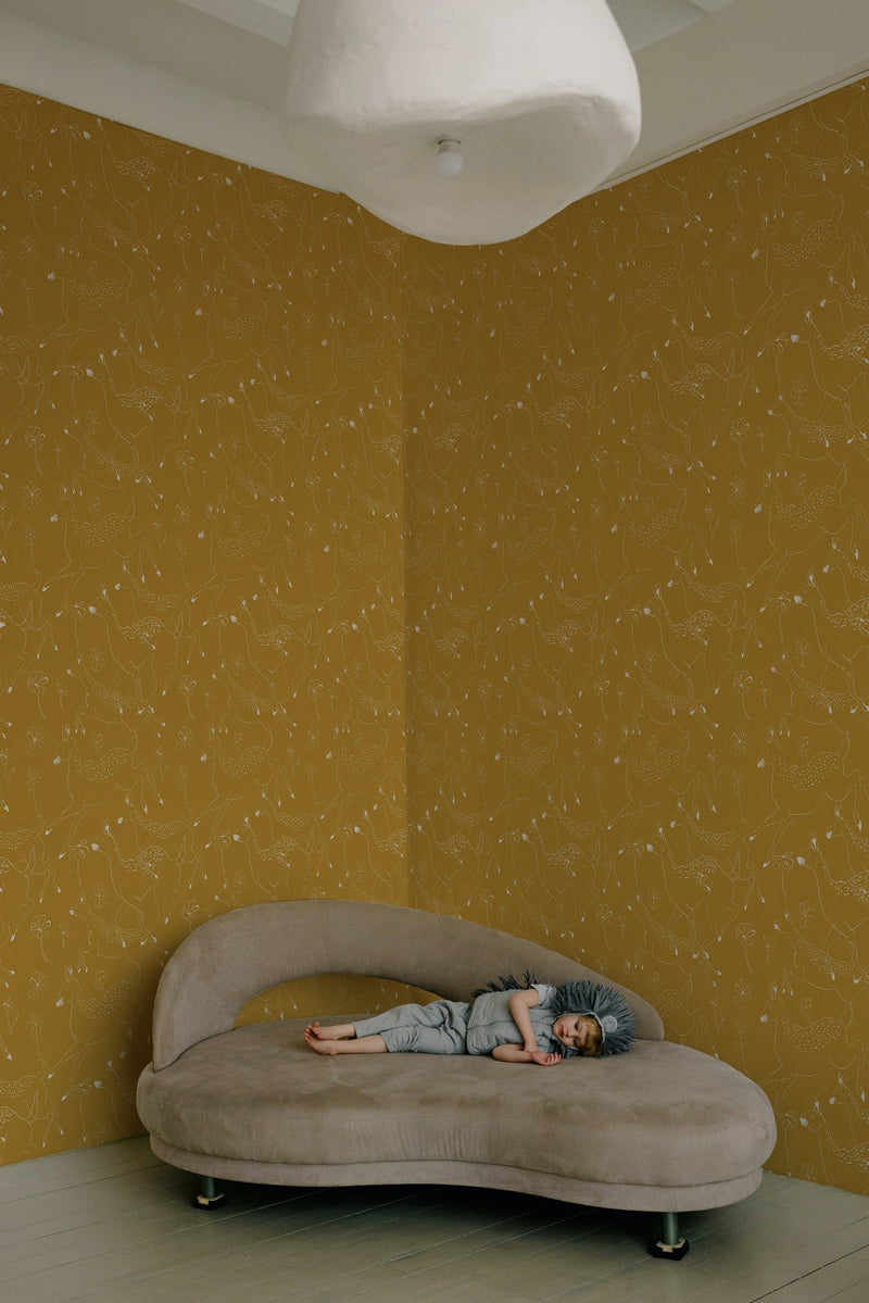 9700162 Jumping Bambis Curry Random Kids Wallpaper by Coordonné
