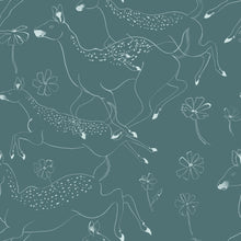 9700164 Jumping Bambis Aqua Random Kids Wallpaper by Coordonné