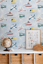 9700170 Draft Planes Sky Random Kids Wallpaper by Coordonné