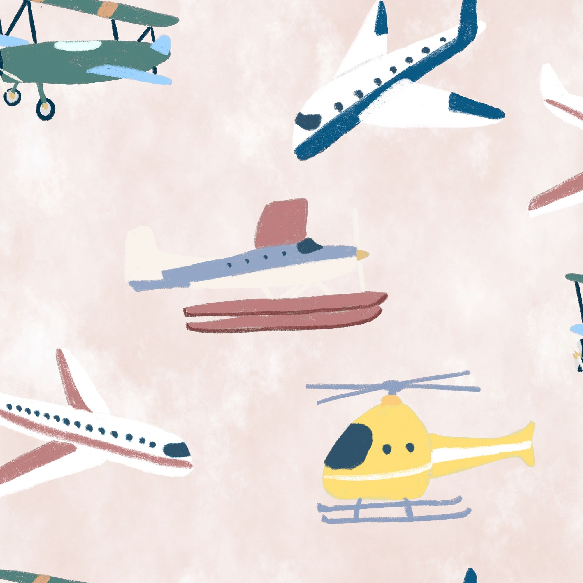 9700171 Draft Planes Sunrise Random Kids Wallpaper by Coordonné