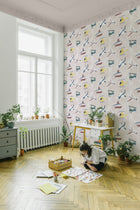 9700171 Draft Planes Sunrise Random Kids Wallpaper by Coordonné