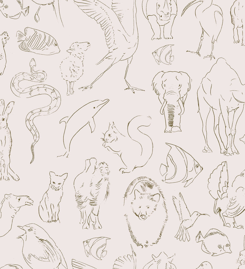 9700180 Zoology Natural Random Kids Wallpaper by Coordonné