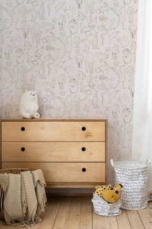 9700180 Zoology Natural Random Kids Wallpaper by Coordonné