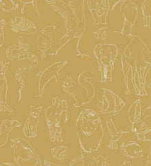 9700182 Zoology Curry Random Kids Wallpaper by Coordonné