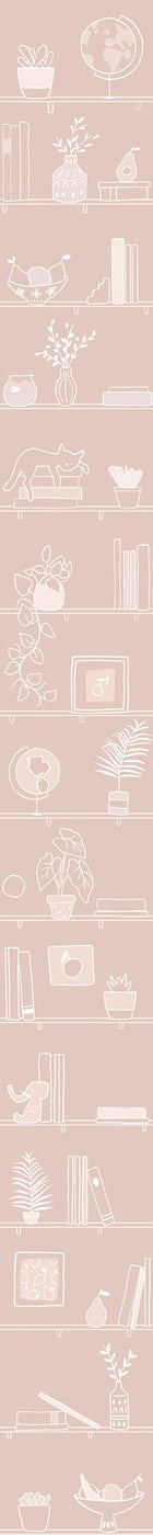 9700191 My Library Pinky Random Kids Wallpaper by Coordonné