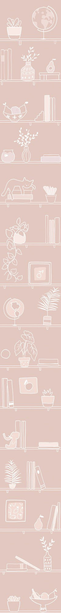 9700191 My Library Pinky Random Kids Wallpaper by Coordonné