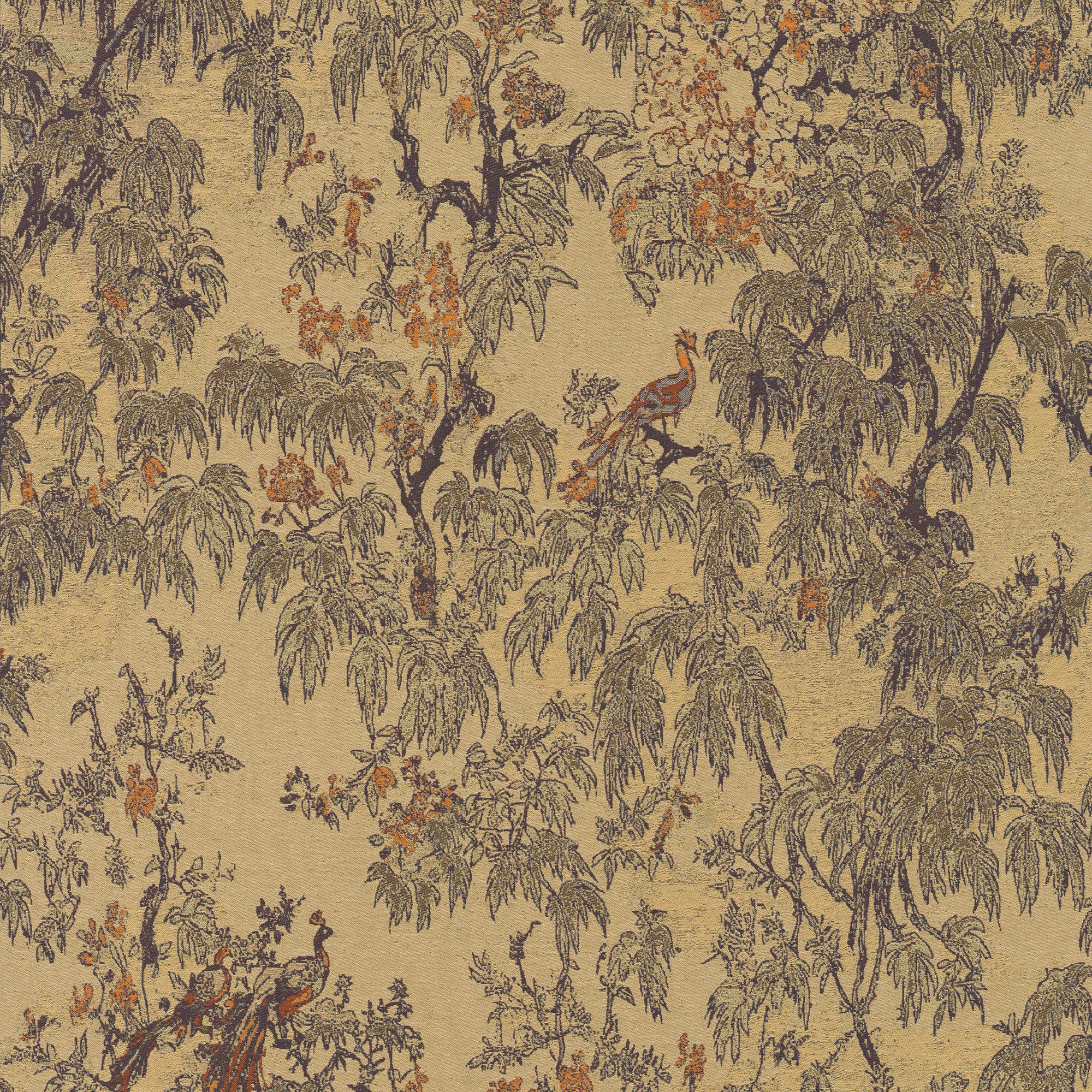 97830 Ramage Spicy Beige Les Tapisseries Wallpaper by Arte