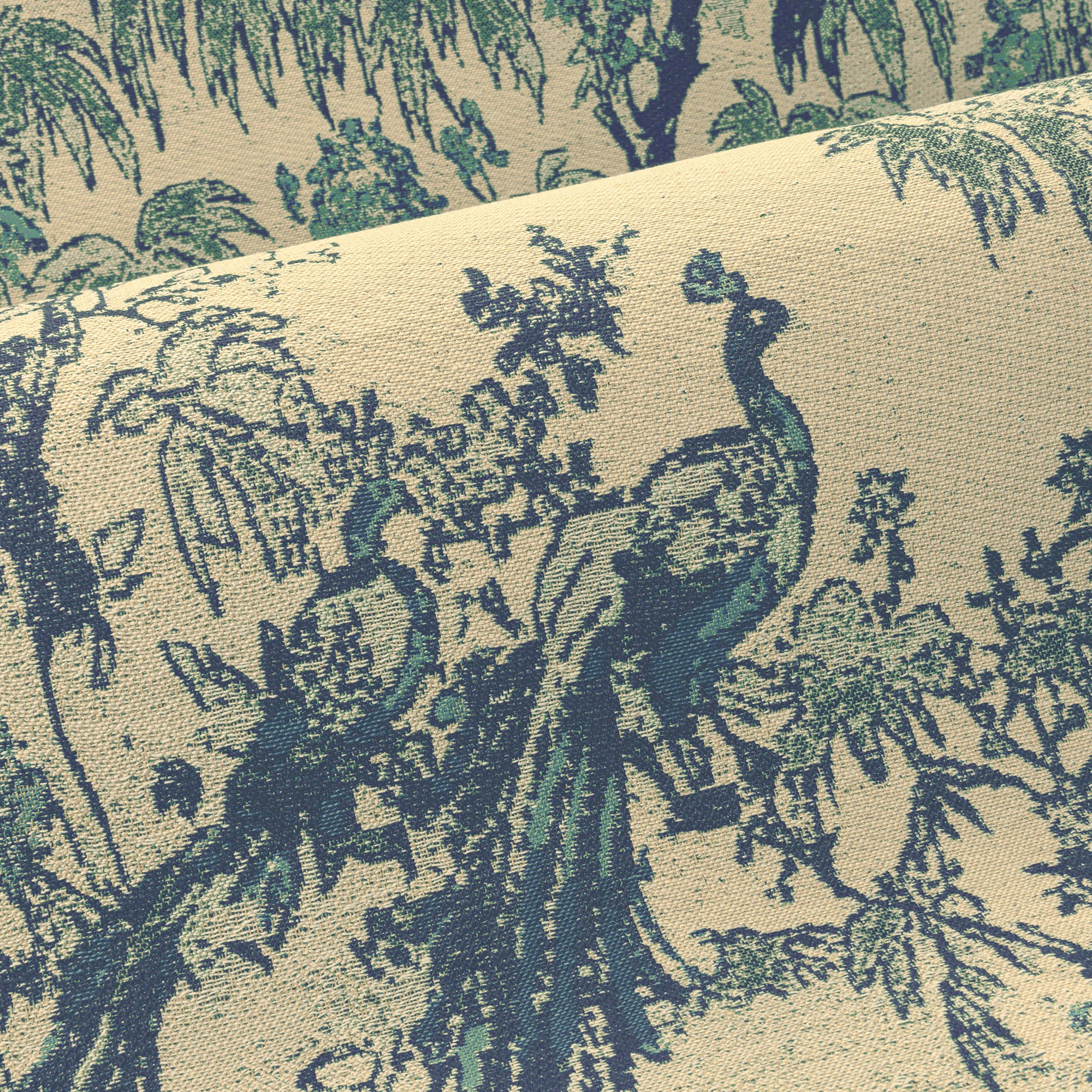 97832 Ramage Blue Straw Les Tapisseries Wallpaper by Arte