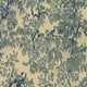 Ramage Blue Straw Les Tapisseries Wallpaper by Arte