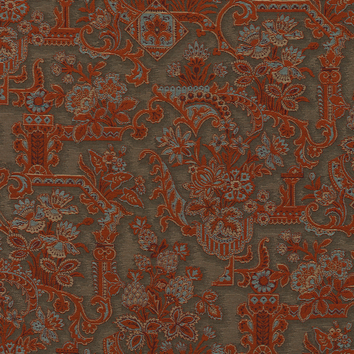 Brocade Vermilion Les Tapisseries Wallpaper by Arte