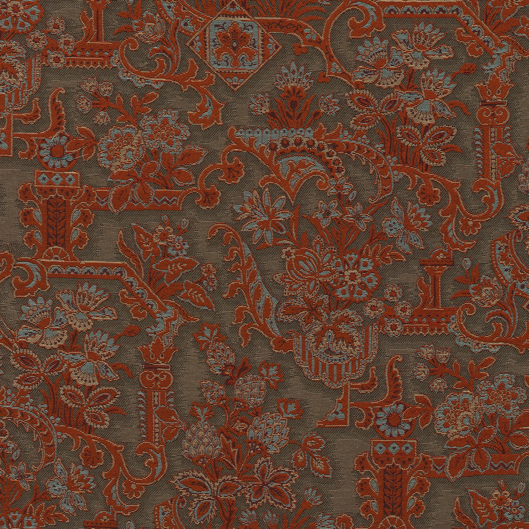 97840 Brocade Vermilion Les Tapisseries Wallpaper by Arte