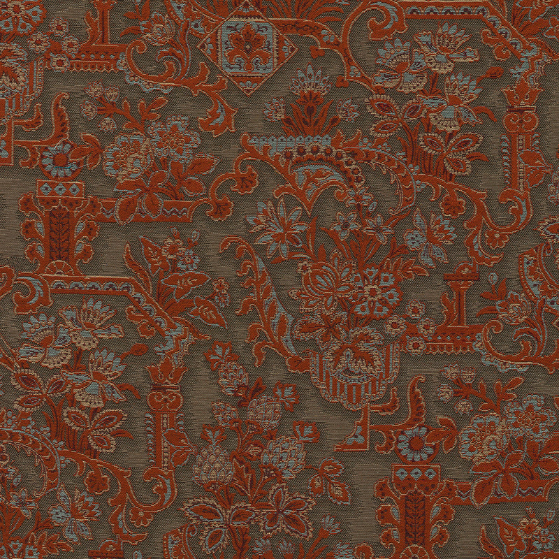 97840 Brocade Vermilion Les Tapisseries Wallpaper by Arte