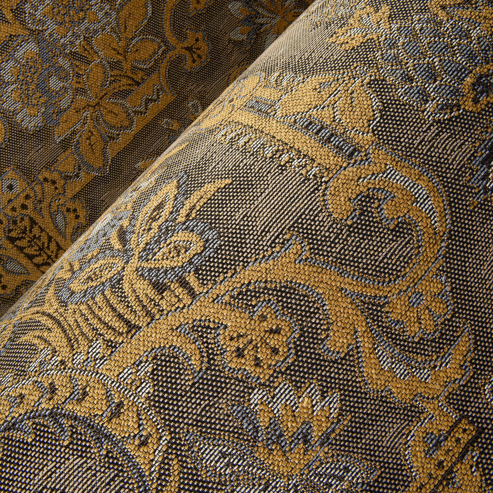 97841 Brocade Amber Les Tapisseries Wallpaper by Arte