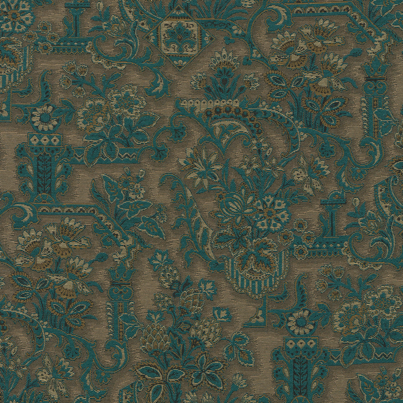 97842 Brocade Peacock Les Tapisseries Wallpaper by Arte