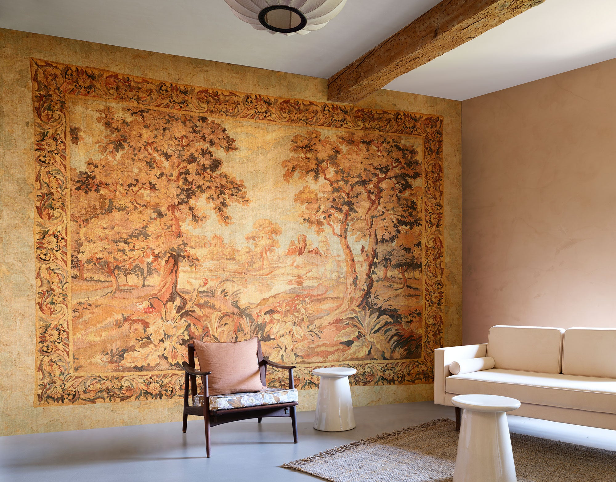 97860 Escapade Cinnamon Les Tapisseries Mural by Arte