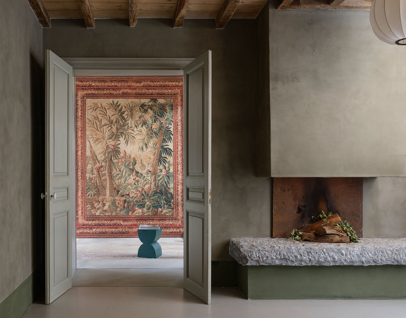 97870 Floraison Red Foliage Les Tapisseries Mural by Arte