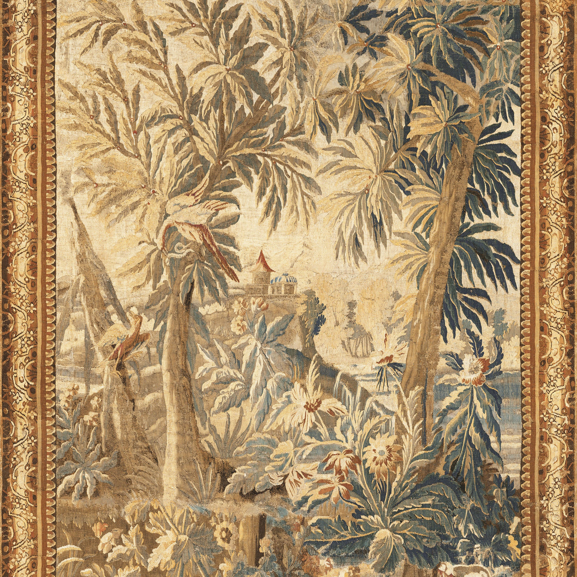 97871 Floraison Antique Gold Les Tapisseries Mural by Arte