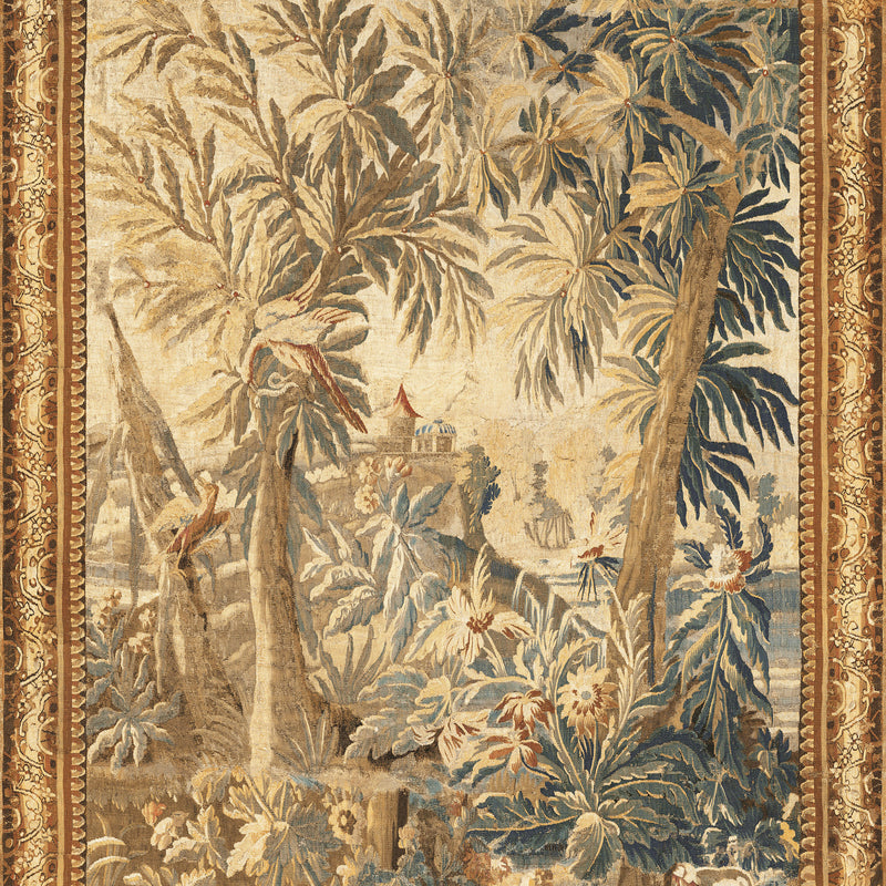 97871 Floraison Antique Gold Les Tapisseries Mural by Arte