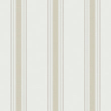 9810-2 Lane Stripe Beige and Silver Grey Essential Stripes Wallpaper by Galerie