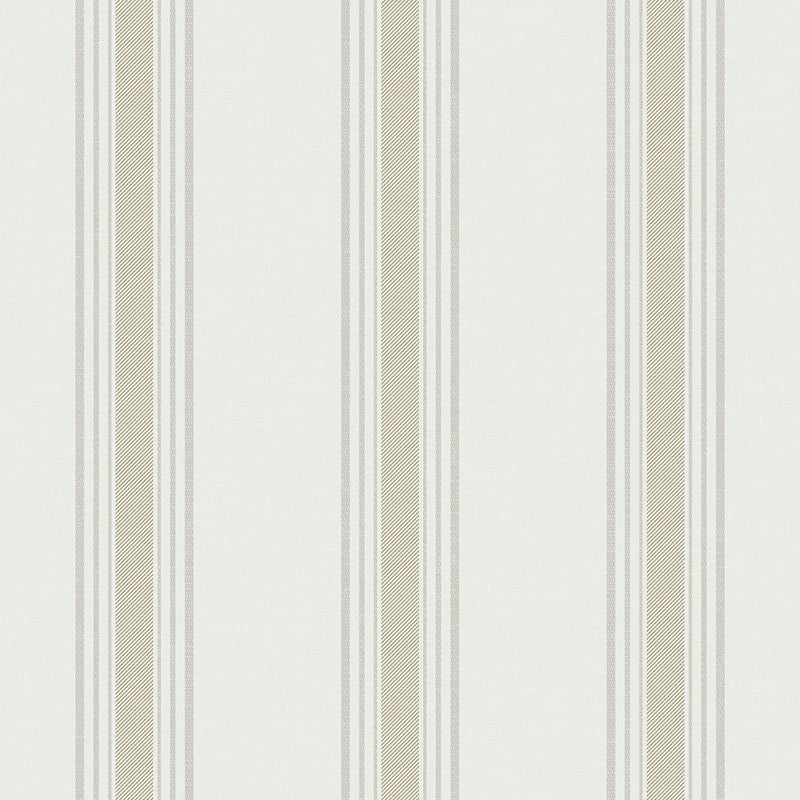 9810-2 Lane Stripe Beige and Silver Grey Essential Stripes Wallpaper by Galerie