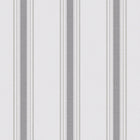 9810-3 Lane Stripe Black and Silver Grey Essential Stripes Wallpaper by Galerie