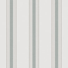 9810-4 Lane Stripe Green and Silver Grey Essential Stripes Wallpaper by Galerie