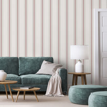 9810-5 Lane Stripe Pink and Beige Essential Stripes Wallpaper by Galerie