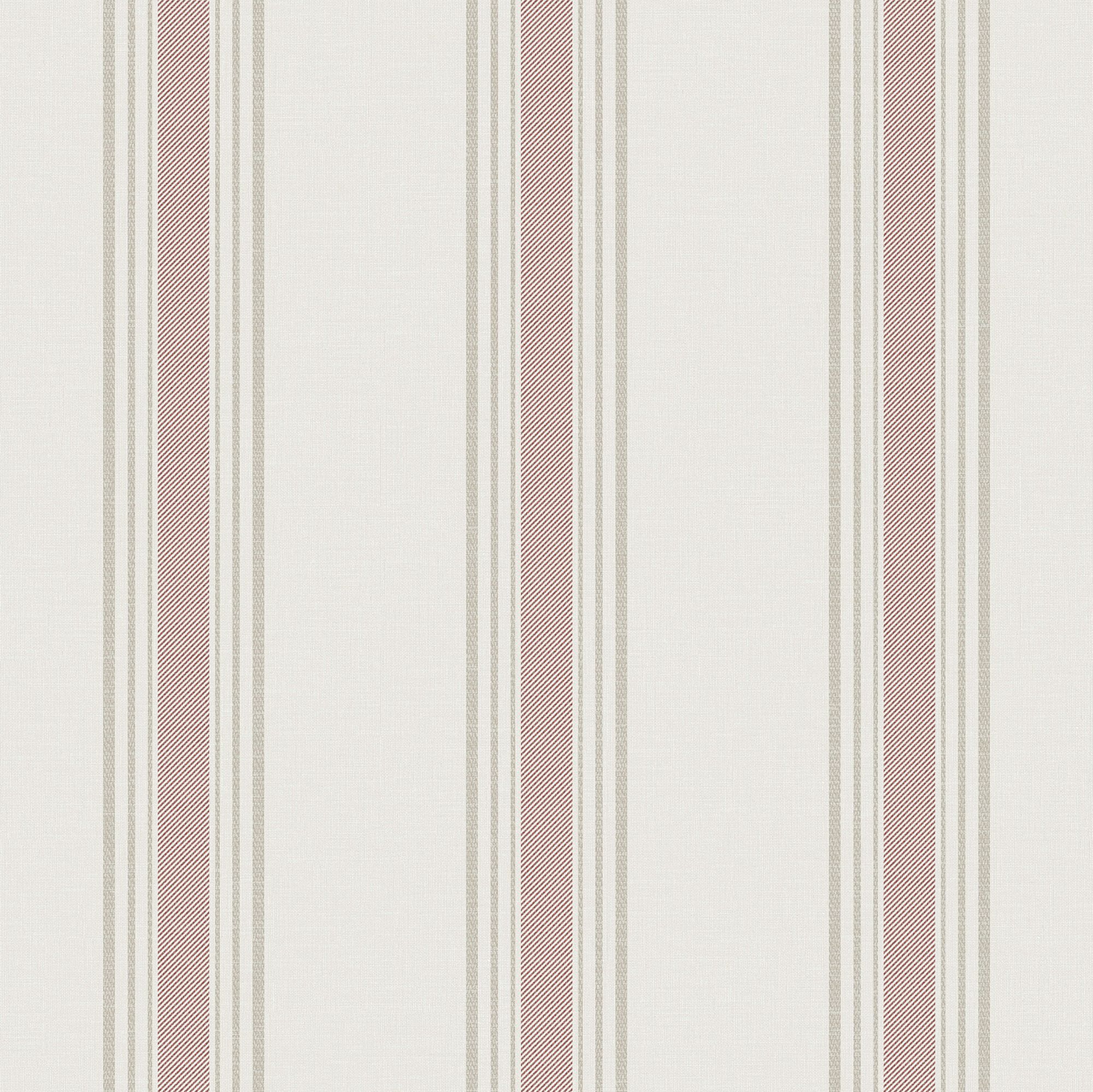 9810-5 Lane Stripe Pink and Beige Essential Stripes Wallpaper by Galerie