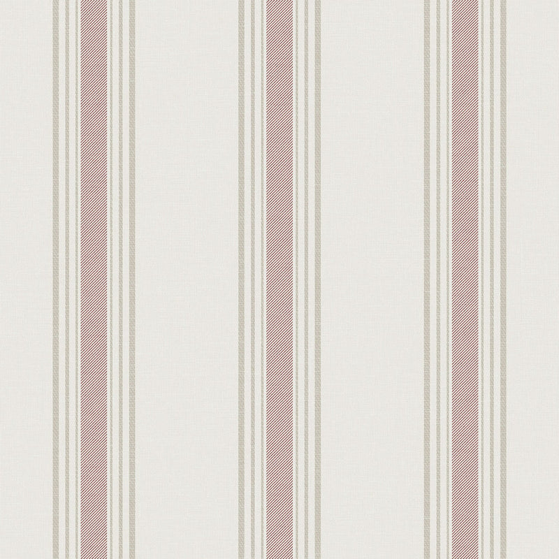 9810-5 Lane Stripe Pink and Beige Essential Stripes Wallpaper by Galerie