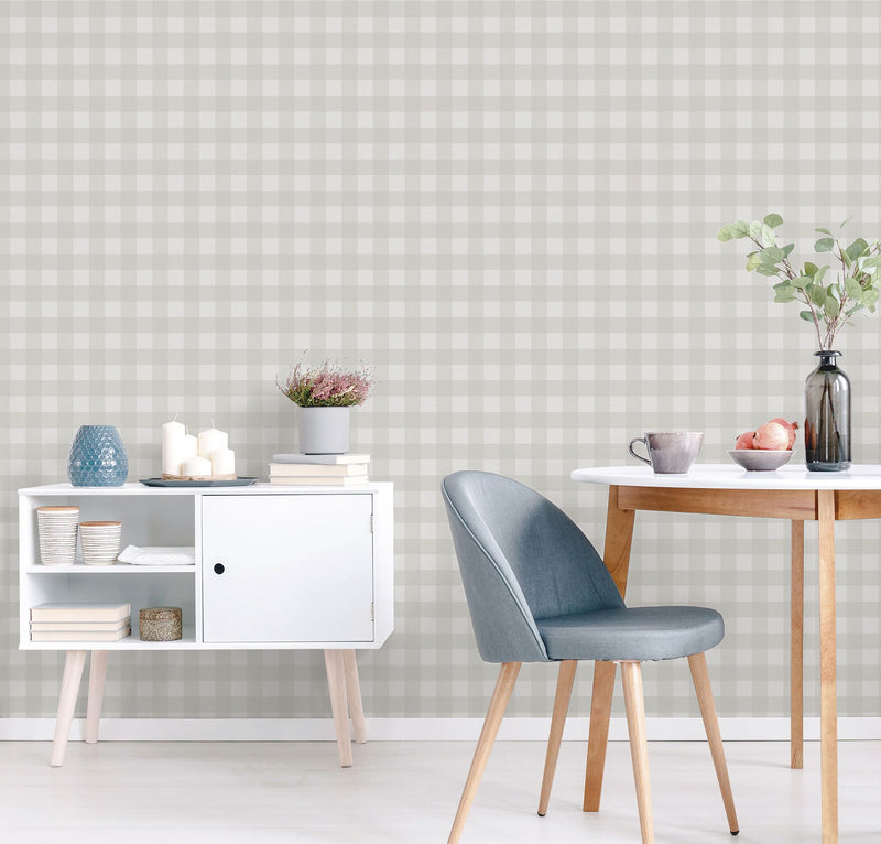 9813-3 College Silver Grey Essential Stripes Wallpaper by Galerie
