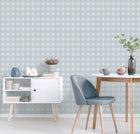 9813-4 College Blue Essential Stripes Wallpaper by Galerie