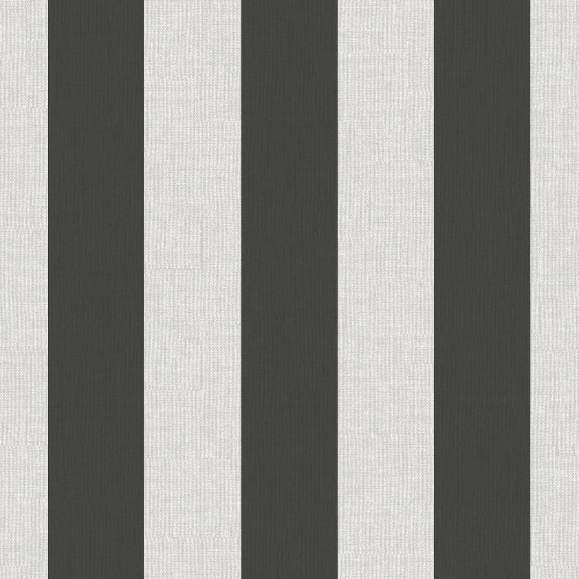 9814-4 Classic Stripe Black Essential Stripes Wallpaper by Galerie
