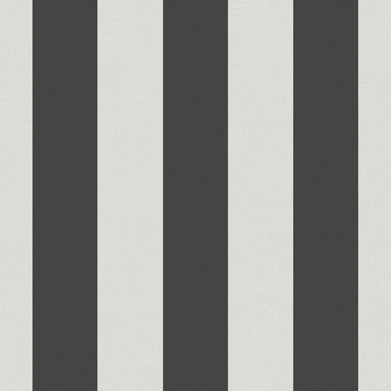 9814-4 Classic Stripe Black Essential Stripes Wallpaper by Galerie