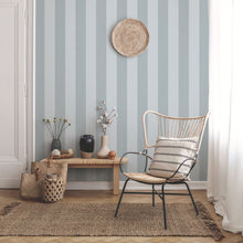 9814-6 Classic Stripe Blue Essential Stripes Wallpaper by Galerie
