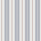 9815-1 Polo Stripe Blue and Red Essential Stripes Wallpaper by Galerie