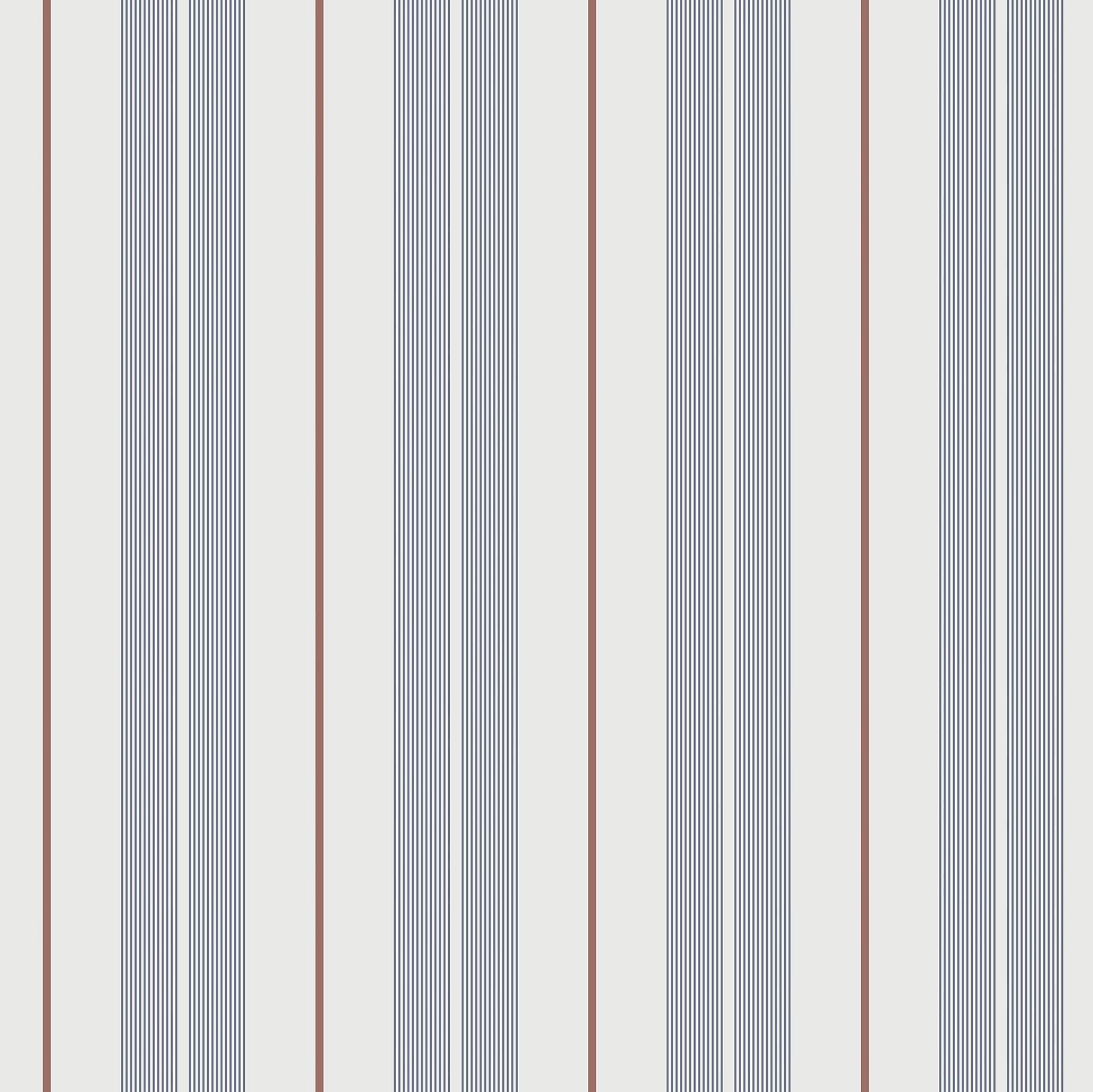 9815-1 Polo Stripe Blue and Red Essential Stripes Wallpaper by Galerie