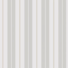 9815-3 Polo Stripe Silver Grey and Beige Essential Stripes Wallpaper by Galerie
