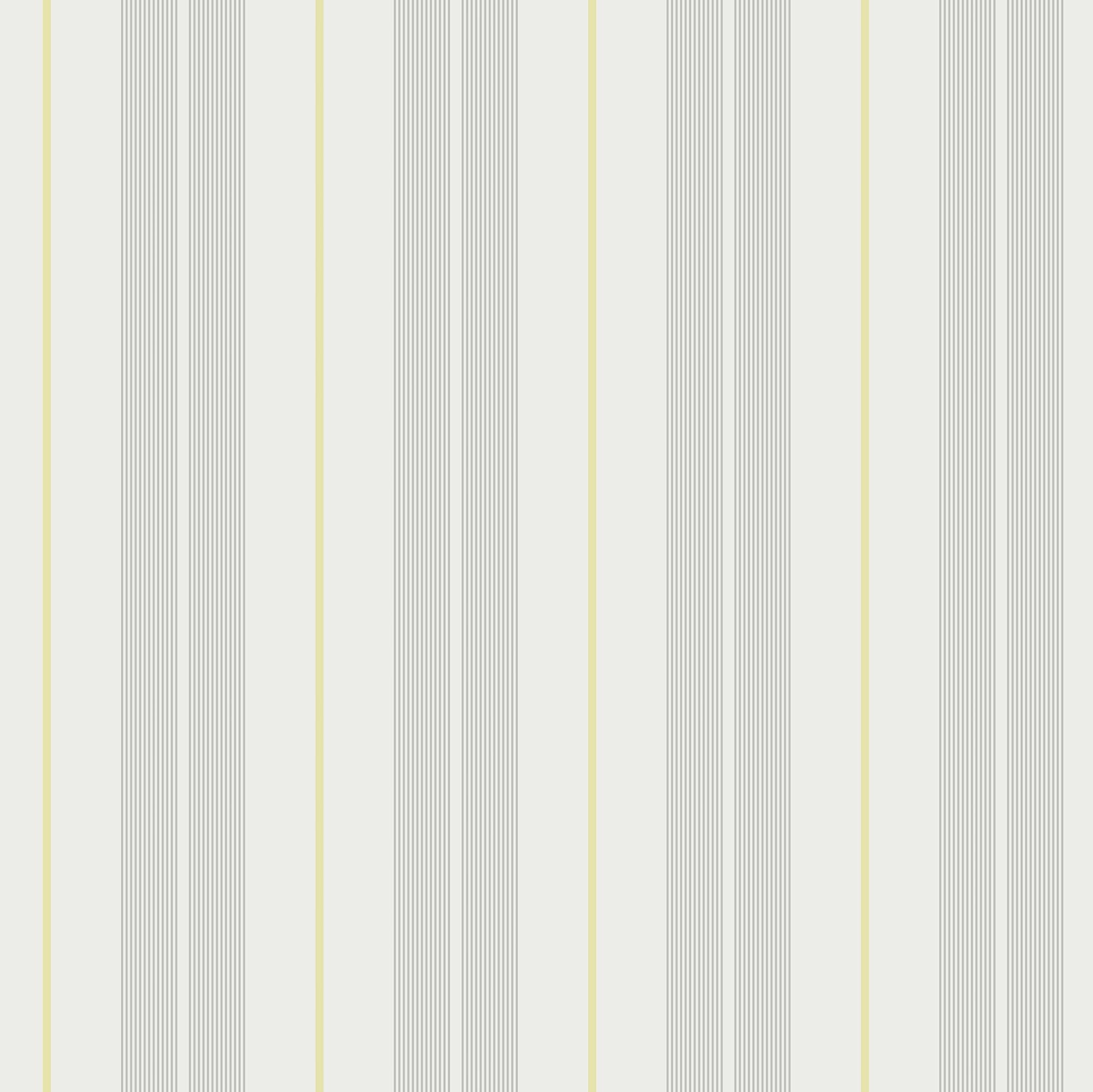 9815-4 Polo Stripe Yellow and Silver Grey Essential Stripes Wallpaper by Galerie