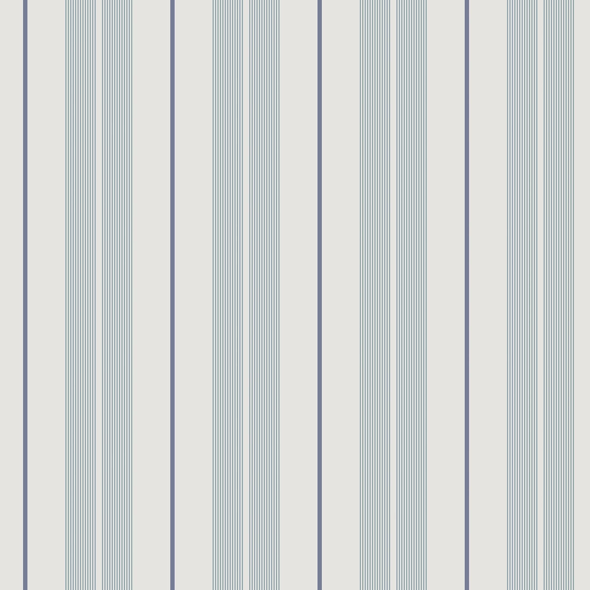 9815-6 Polo Stripe Blue Essential Stripes Wallpaper by Galerie