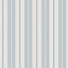 9815-6 Polo Stripe Blue Essential Stripes Wallpaper by Galerie