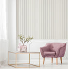 9816-3 Royal Stripe Silver Grey and Beige Essential Stripes Wallpaper by Galerie