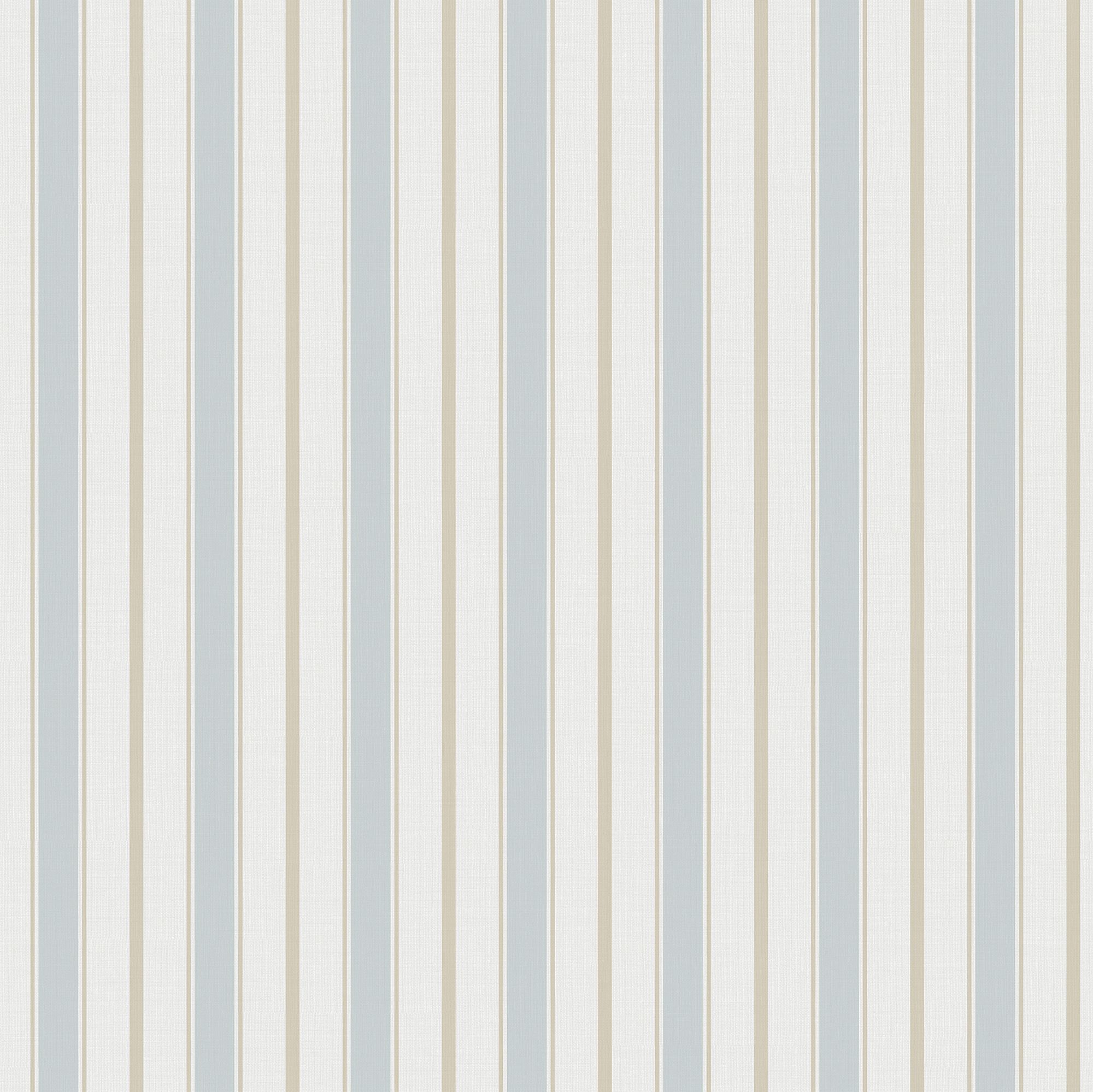 9816-5 Royal Stripe Blue and Beige Essential Stripes Wallpaper by Galerie