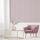 9816-6 Royal Stripe Pink and Beige Essential Stripes Wallpaper by Galerie