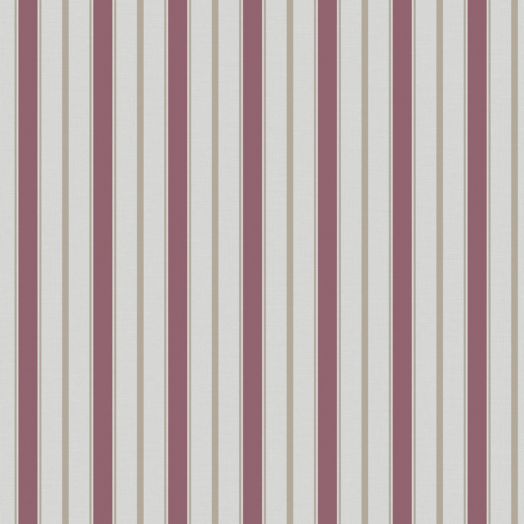 9816-6 Royal Stripe Pink and Beige Essential Stripes Wallpaper by Galerie