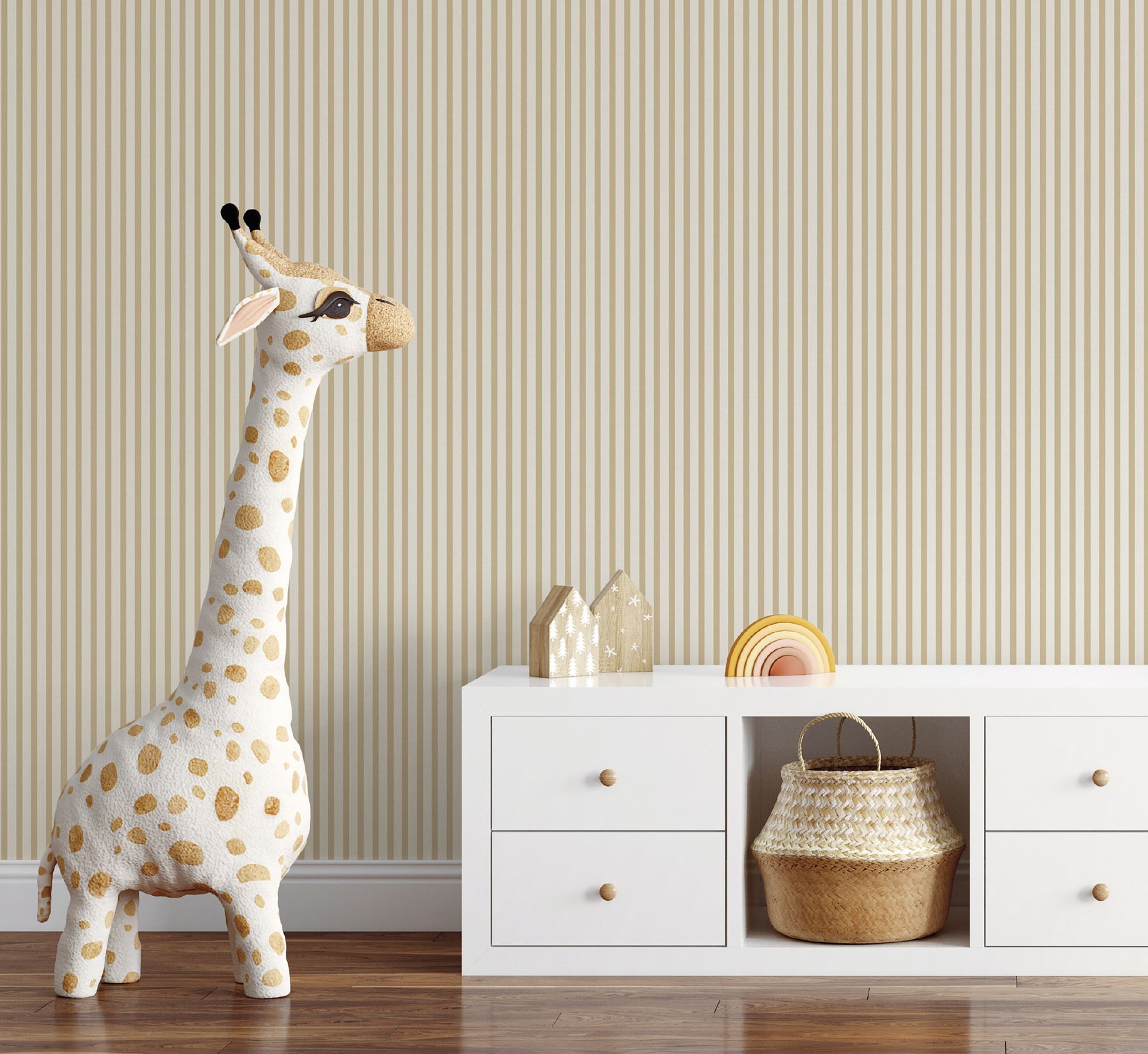9817-2 Closet Stripe Yellow Essential Stripes Wallpaper by Galerie