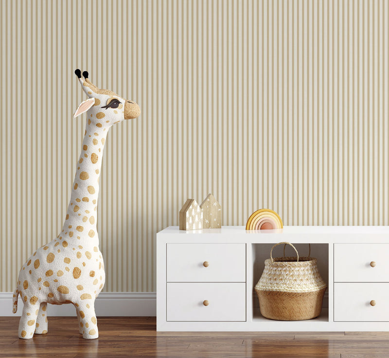 9817-2 Closet Stripe Yellow Essential Stripes Wallpaper by Galerie